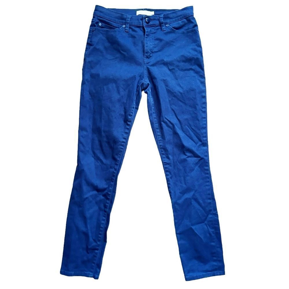 Tory Burch Pants Women's 26 Navy Blue‎ Chino Straight Leg Stretch